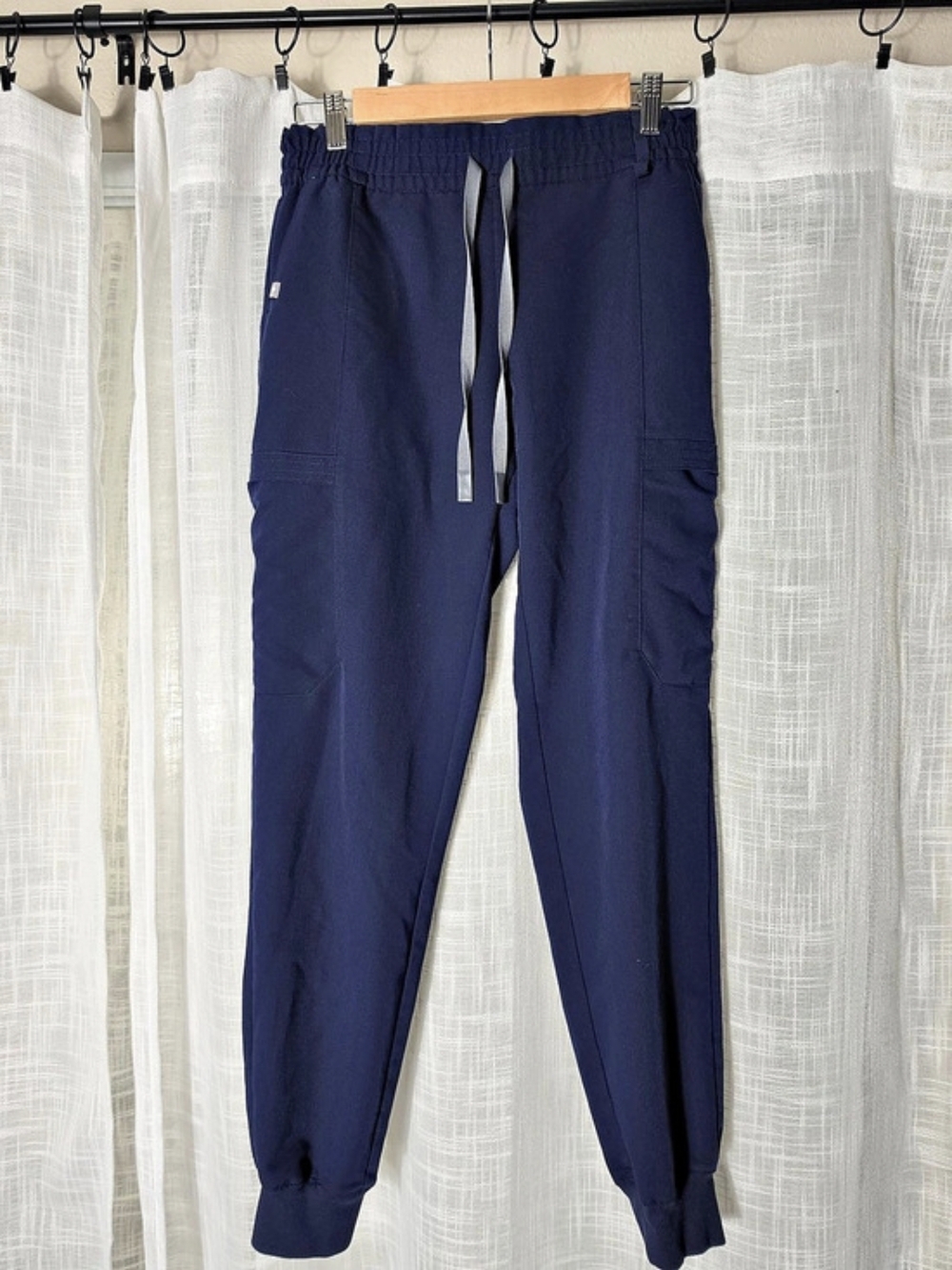 FIGS Zamora Jogger Scrub Pant Blue Jogger Pants Size Small